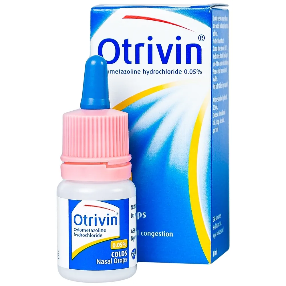 Hình ảnh Thuốc nhỏ mũi Otrivin 0.05% GSK điều trị nghẹt mũi, sung huyết mũi họng (10ml)