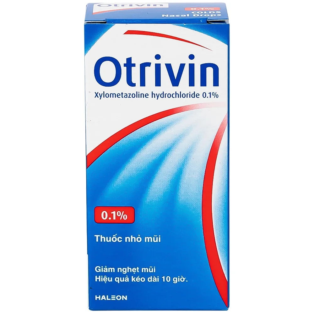 Hình ảnh Thuốc nhỏ mũi Otrivin 0.1% GSK điều trị nghẹt mũi, sung huyết mũi họng (10ml)