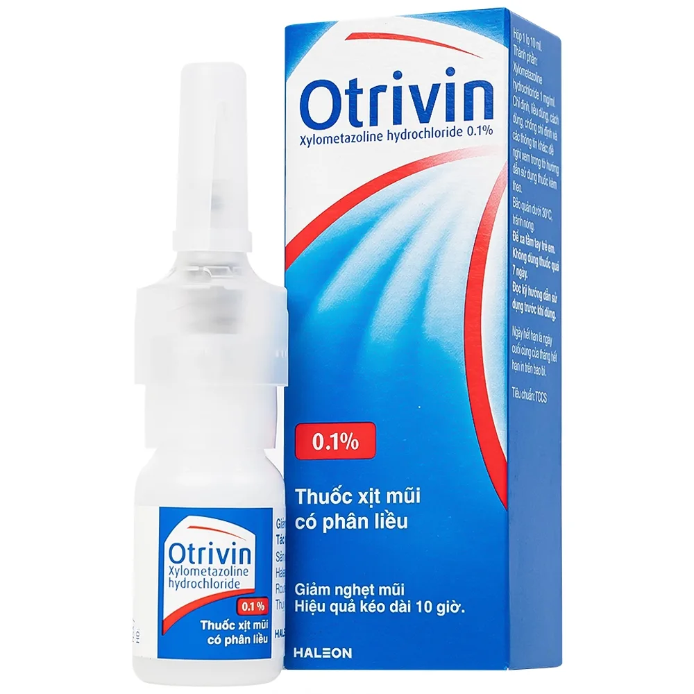 Hình ảnh Thuốc xịt mũi Otrivin 0.1% GSK điều trị nghẹt mũi, sung huyết mũi (10ml) 