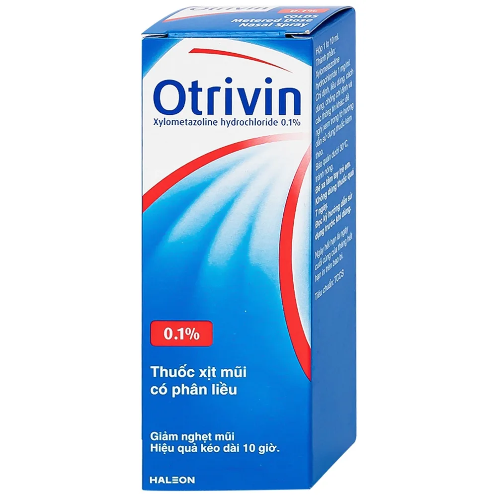 Hình ảnh Thuốc xịt mũi Otrivin 0.1% GSK điều trị nghẹt mũi, sung huyết mũi (10ml) 