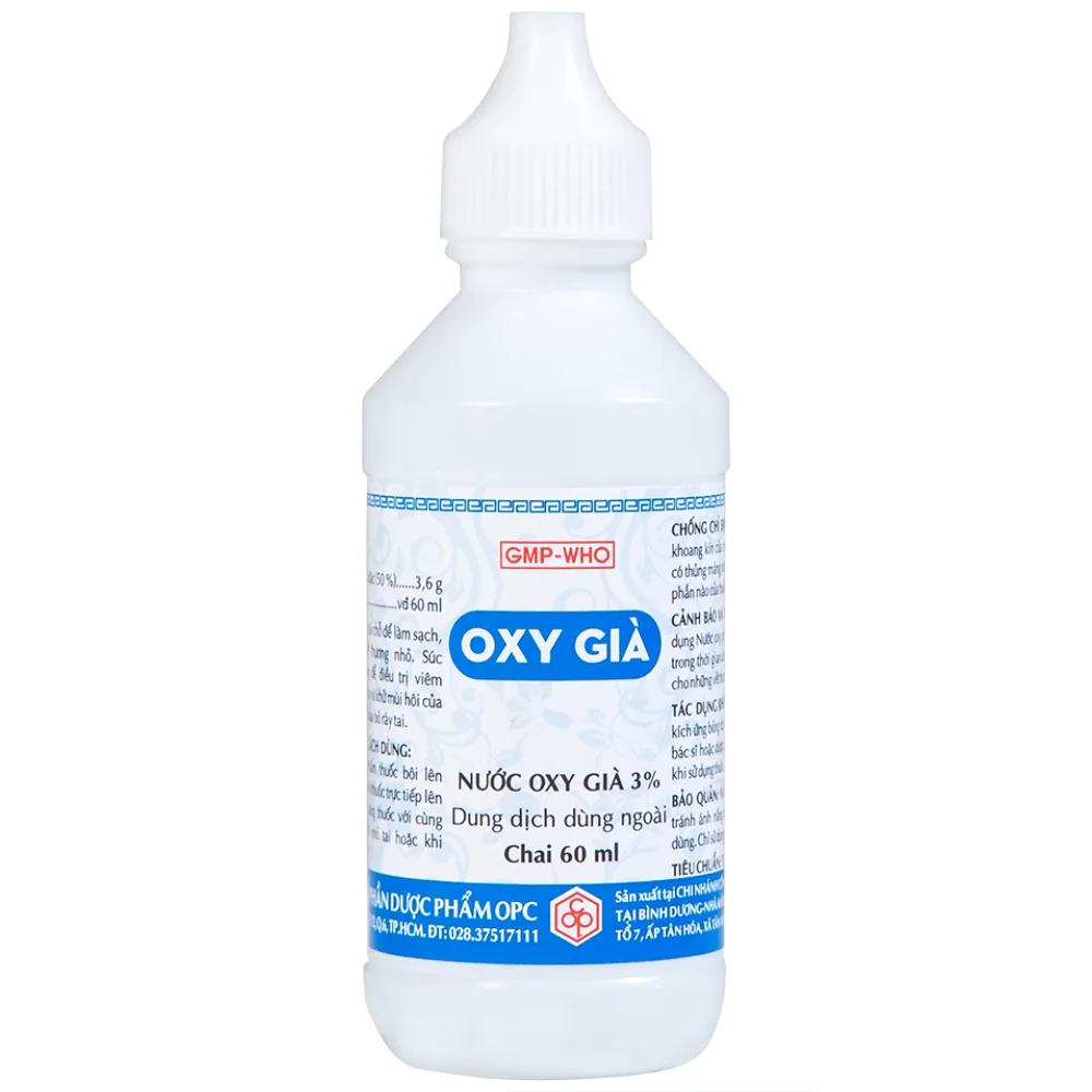 Hình ảnh Nước Oxy Già 3% OPC làm sạch, sát trùng vết thương nhỏ (60ml)