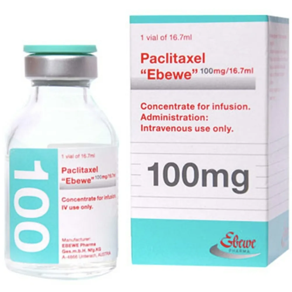 Hình ảnh Thuốc Paclitaxel Ebewe Novartis điều trị ung thư buồng trứng, ung thư vú (16.7ml)