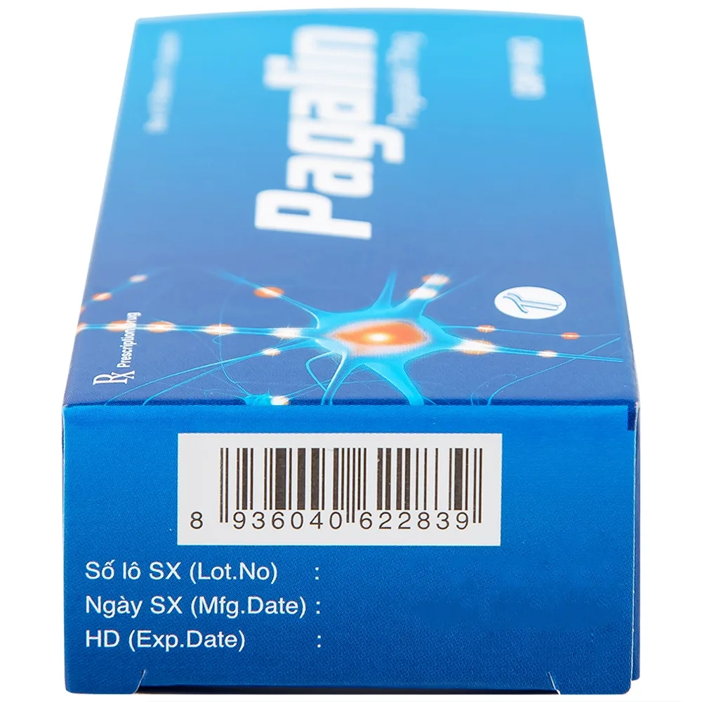 Hình ảnh Viên nang cứng Pagalin 75mg Trường Thọ điều trị đau thần kinh, động kinh (3 vỉ x 10 viên)