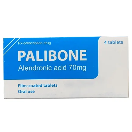 Hình ảnh Thuốc Palibone 70mg Atlantic điều trị loãng xương ở nam giới và phụ nữ sau mãn kinh (1 vỉ x 4 viên)