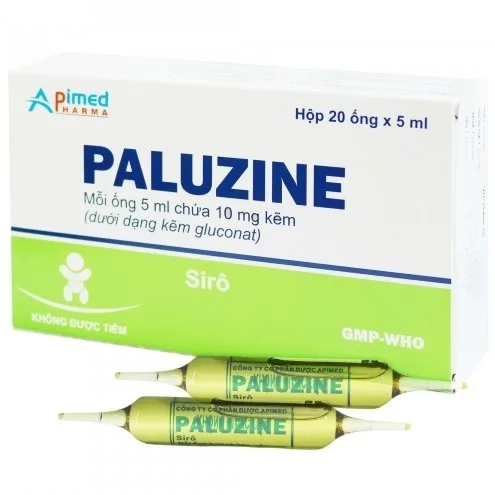 Hình ảnh Thuốc Paluzine Apimed điều trị tiêu chảy kéo dài (20 ống x 5ml)