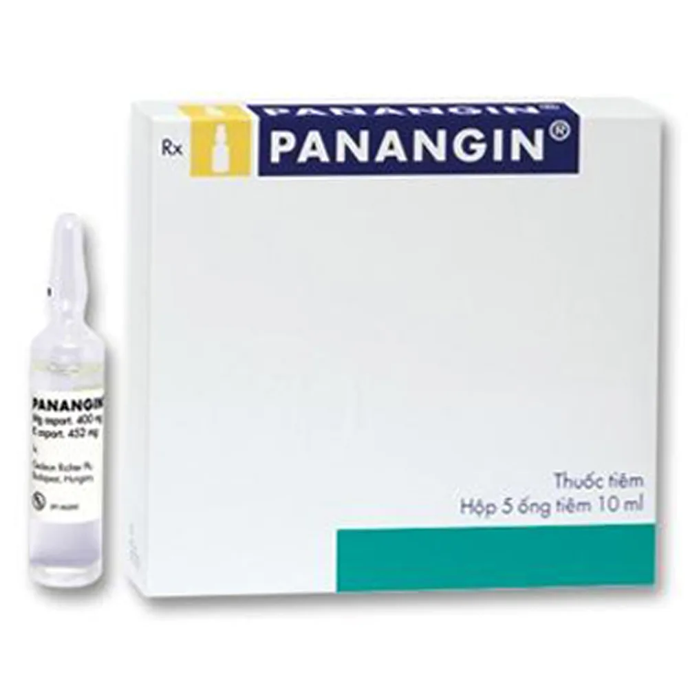 Hình ảnh Thuốc tiêm Panangin Gedeon điều trị suy tim, nhồi máu cơ tim, loạn nhịp tim (5 ống x 10ml)