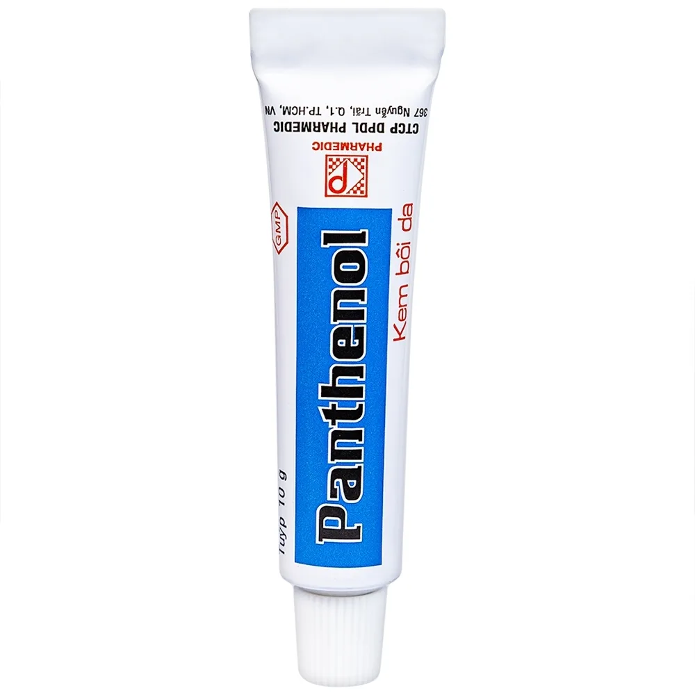 Hình ảnh Kem bôi da Panthenol Pharmedic điều trị tổn thương da, bỏng nhẹ, nứt da chân, nứt đầu vú (10g)