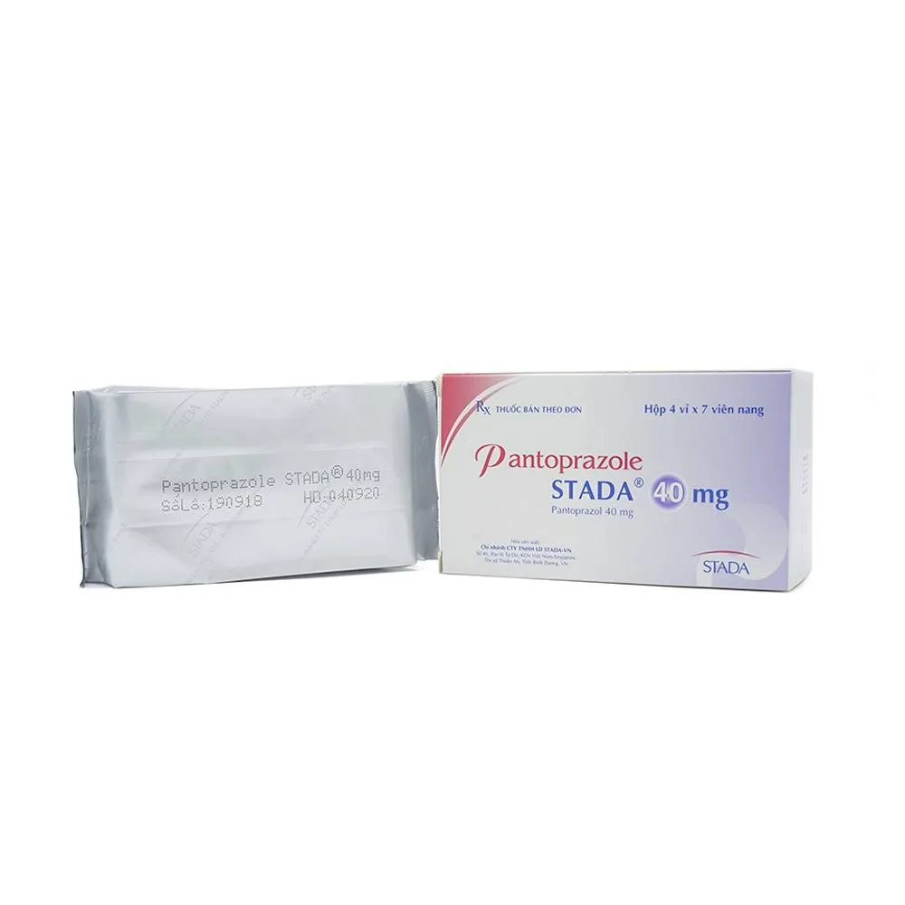 Hình ảnh Viên nang cứng Pantoprazole Stada 40mg điều trị trào ngược dạ dày thực quản (4 vỉ x 7 viên)
