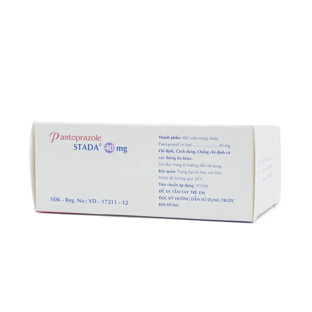 Hình ảnh Viên nang cứng Pantoprazole Stada 40mg điều trị trào ngược dạ dày thực quản (4 vỉ x 7 viên)