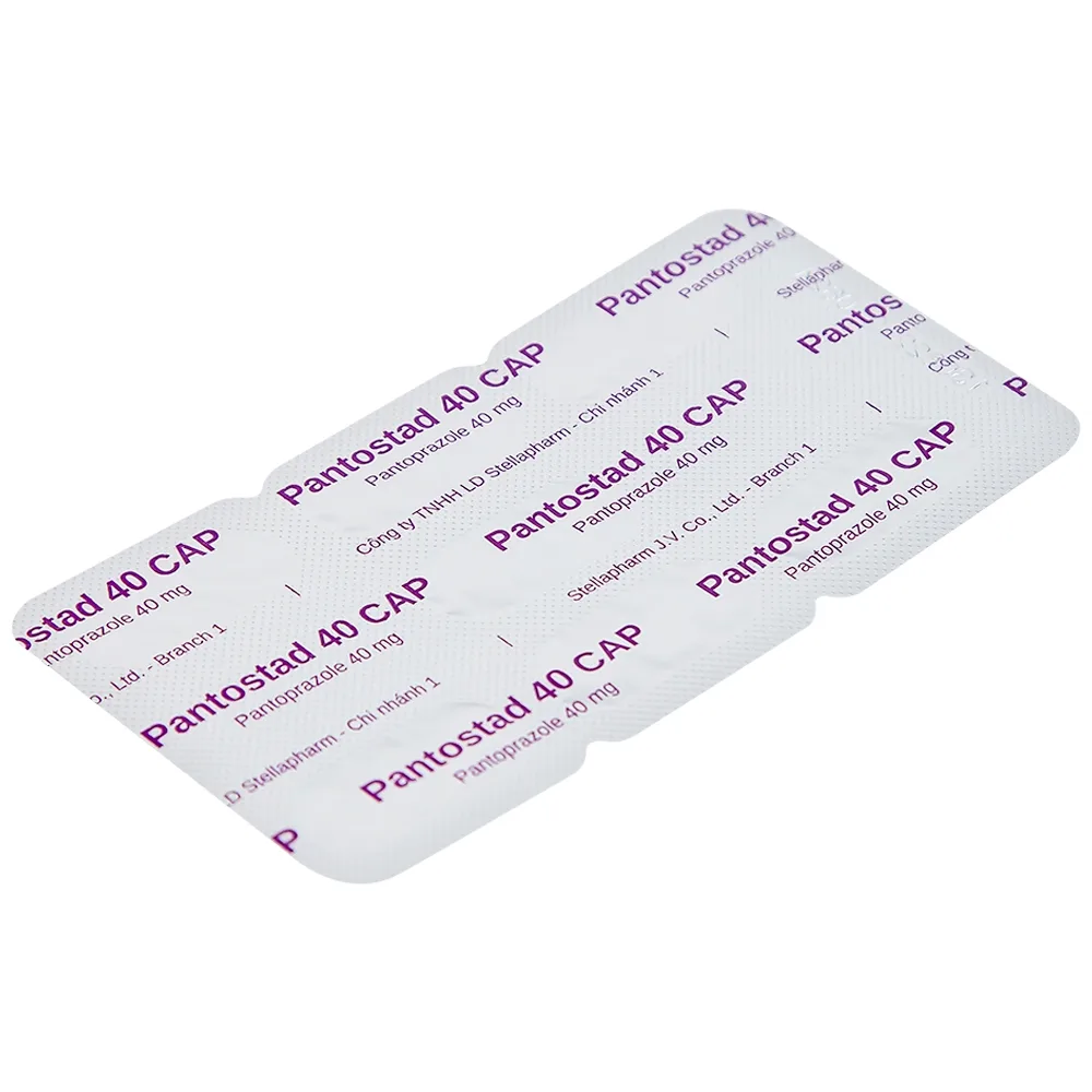 Hình ảnh Thuốc Pantostad 40 CAP Stella điều trị viêm thực quản (4 vỉ x 7 viên)