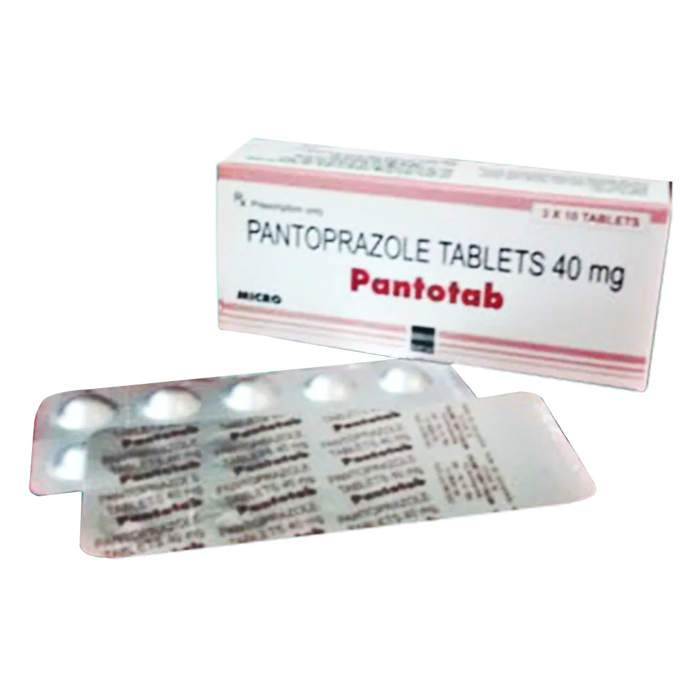 Hình ảnh Viên nén Pantotab 40mg Micro điều trị hội chứng trào ngược dạ dày - thực quản (3 vỉ x 10 viên)
