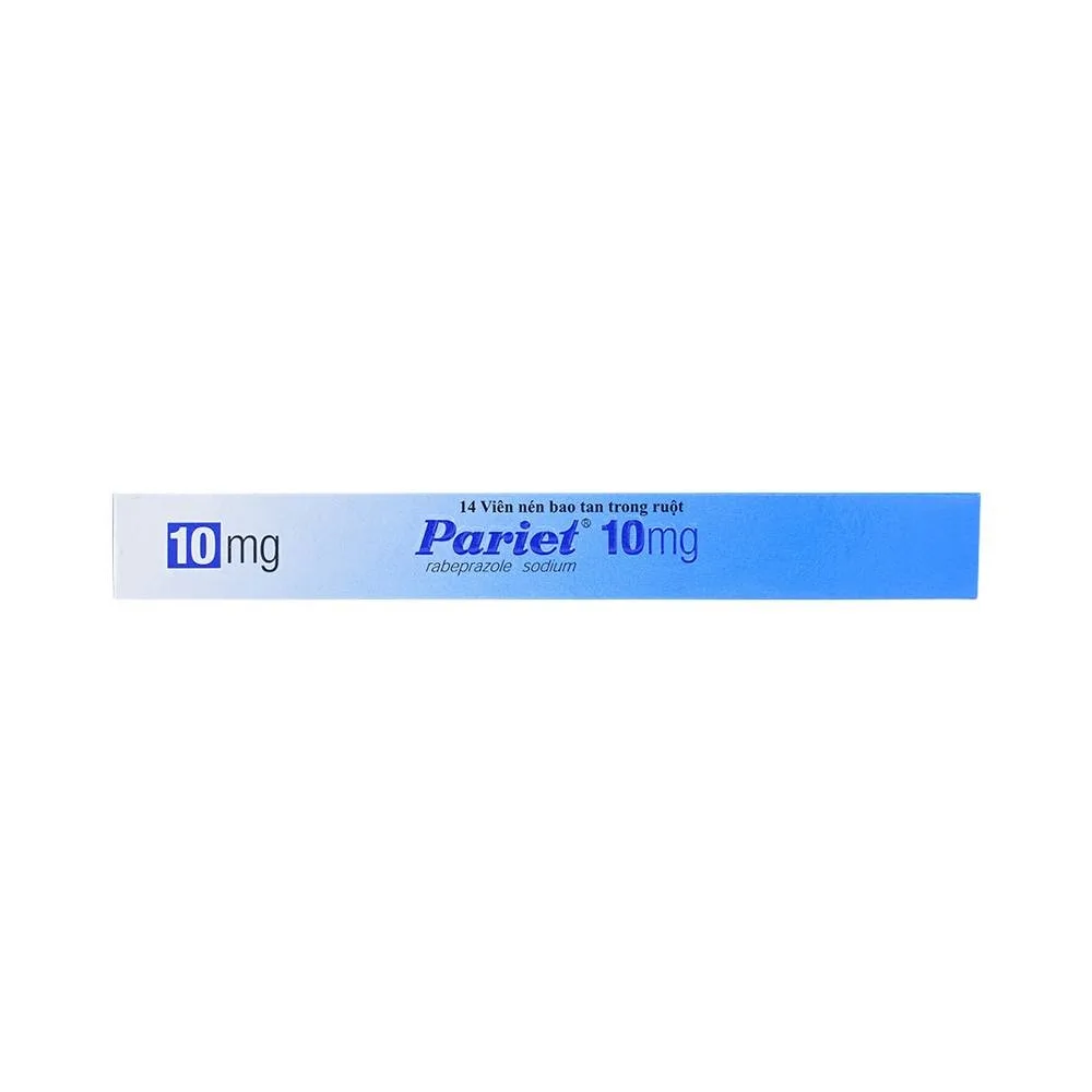Hình ảnh Thuốc ức chế bơm Proton Pariet 10mg Eisai điều trị loét dạ dày, tá tràng (1 vỉ x 14 viên) 