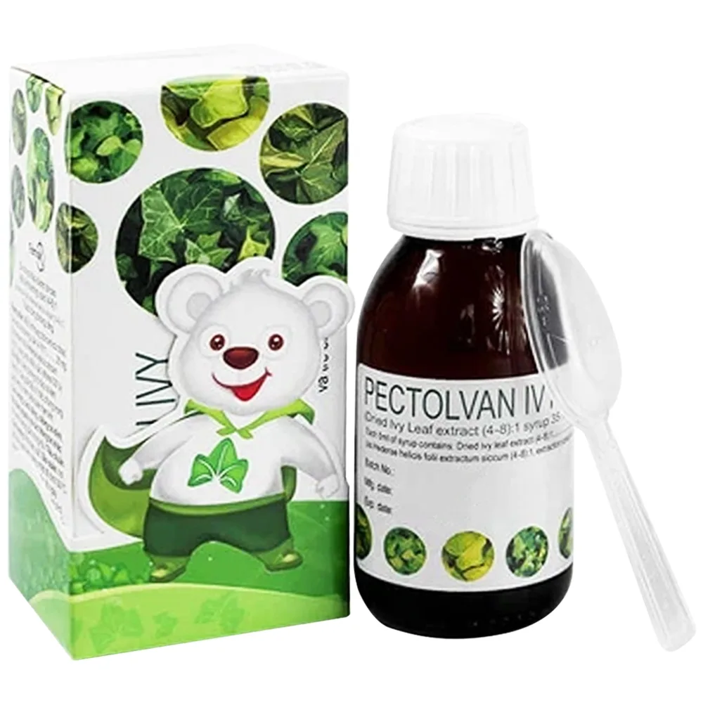 Hình ảnh Siro Pectolvan Ivy Farmak điều trị viêm đường hô hấp, viêm phế quản mạn tính (100ml)