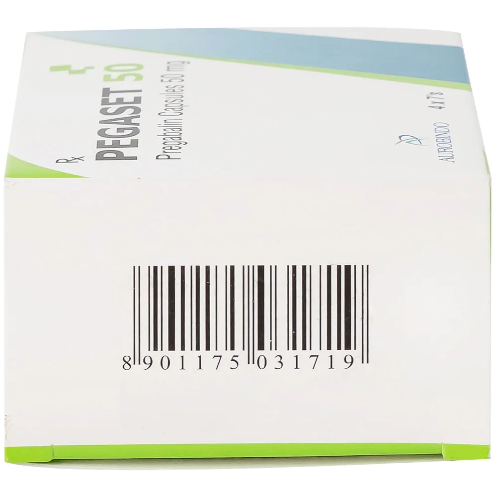 Hình ảnh Thuốc Pegaset 50 Aurobindo điều trị đau thần kinh, hỗ trợ động kinh cục bộ (4 vỉ x 7 viên)