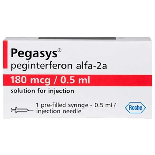 Hình ảnh Thuốc tiêm Pegasys 180mcg/0,5ml Roche điều trị viêm gan B, viêm gan C mạn tính (0.5ml)