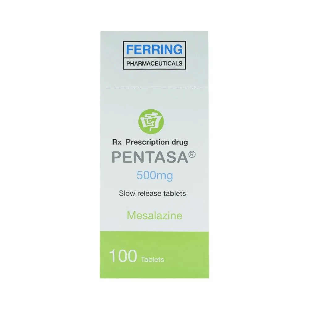 Hình ảnh Viên nén Pentasa 500mg Ferring điều trị viêm loét đại tràng, bệnh Crohn (10 vỉ x 10 viên)