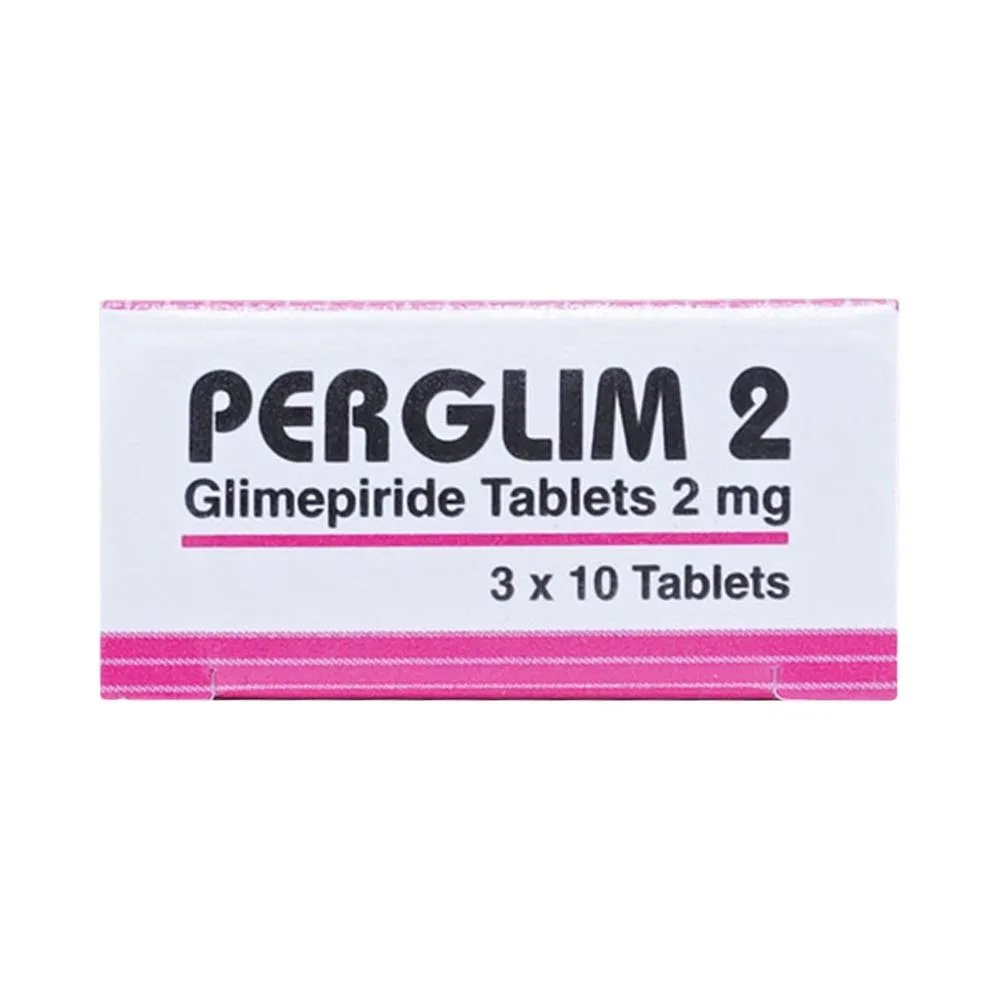 Hình ảnh Viên nén Perglim 2 MEGA We care điều trị đái tháo đường típ 2 (3 vỉ x 10 viên)