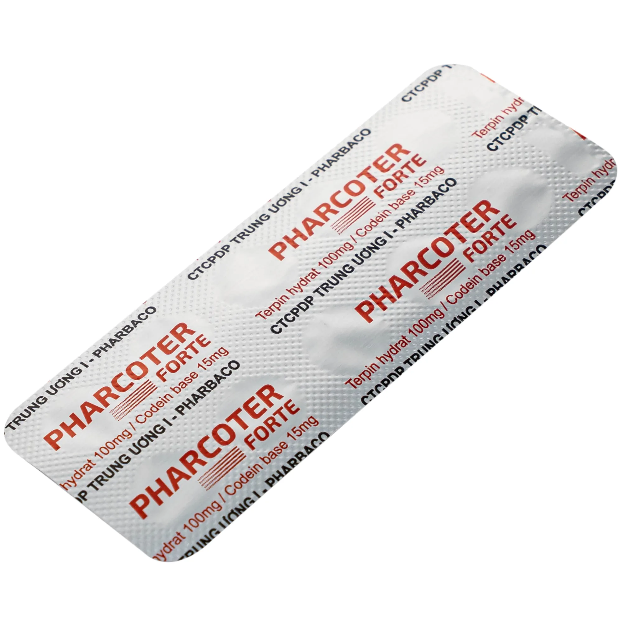 Hình ảnh Thuốc Pharcoter Forte  Điều Trị Ho, Long Đờm  (4 Vỉ X 10 Viên)