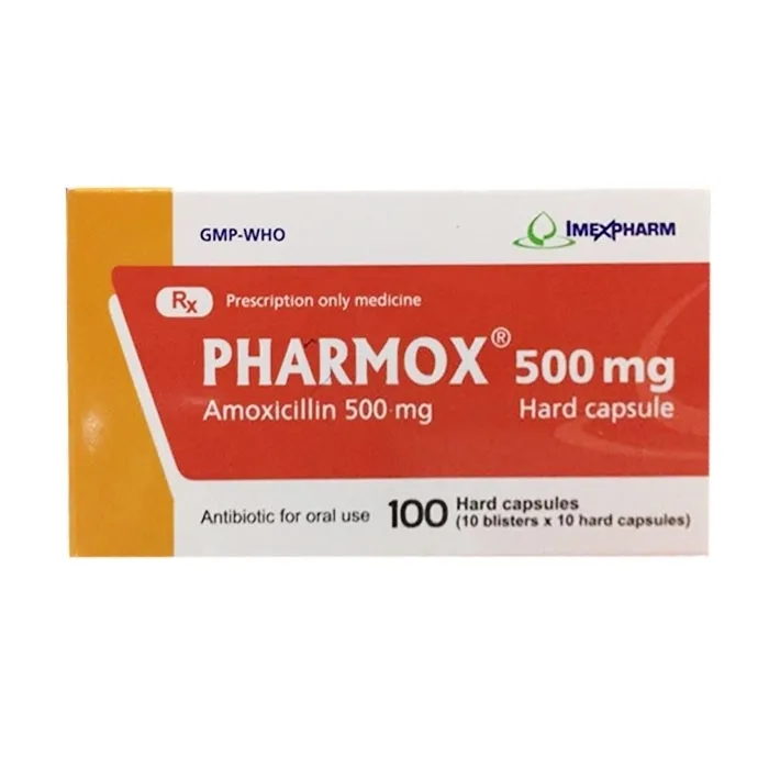 Hình ảnh Viên nang cứng Pharmox 500mg Imexpharm điều trị các trường hợp nhiễm khuẩn (10 vỉ x 10 viên)