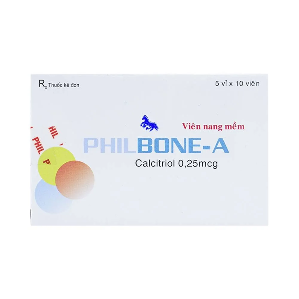 Hình ảnh Thuốc Philbone-A Phil điều trị loãng xương, bệnh còi xương (5 vỉ x 10 viên)