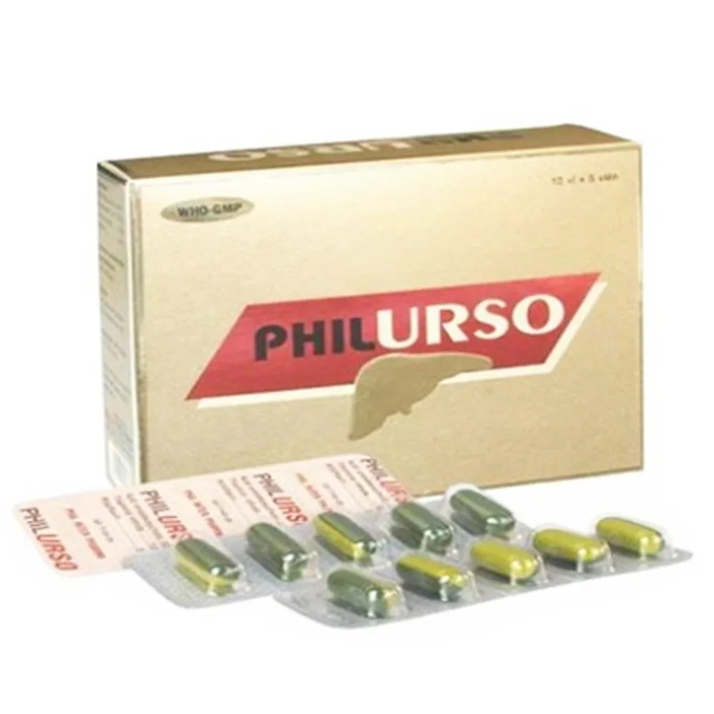 Hình ảnh Viên nang mềm Philurso Phil Inter Pharma điều trị bệnh gan mật (12 vỉ x 5 viên)