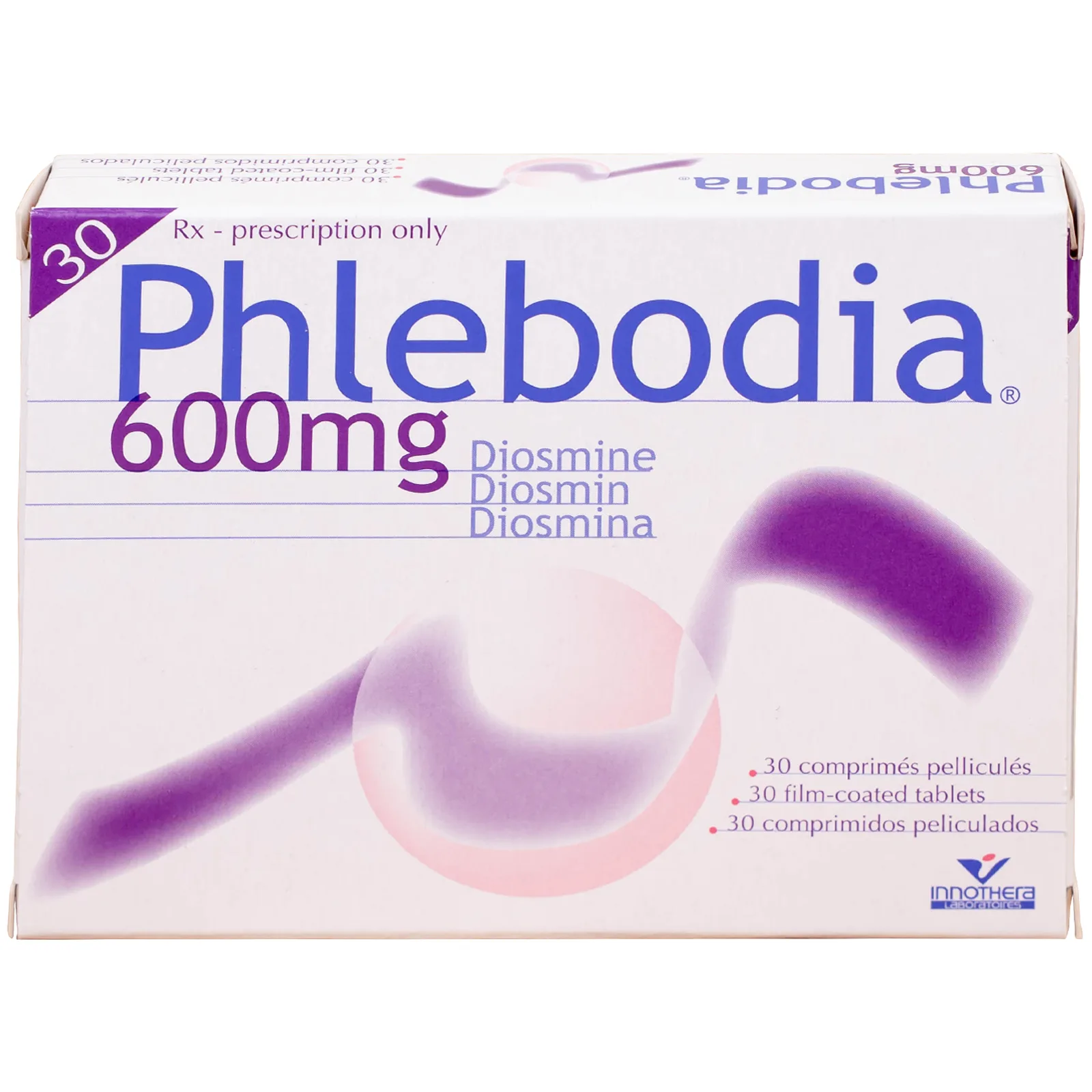Hình ảnh Thuốc Phlebodia 600mg Innothera điều trị trĩ cấp tính, suy tuần hoàn (2 vỉ x 15 viên)