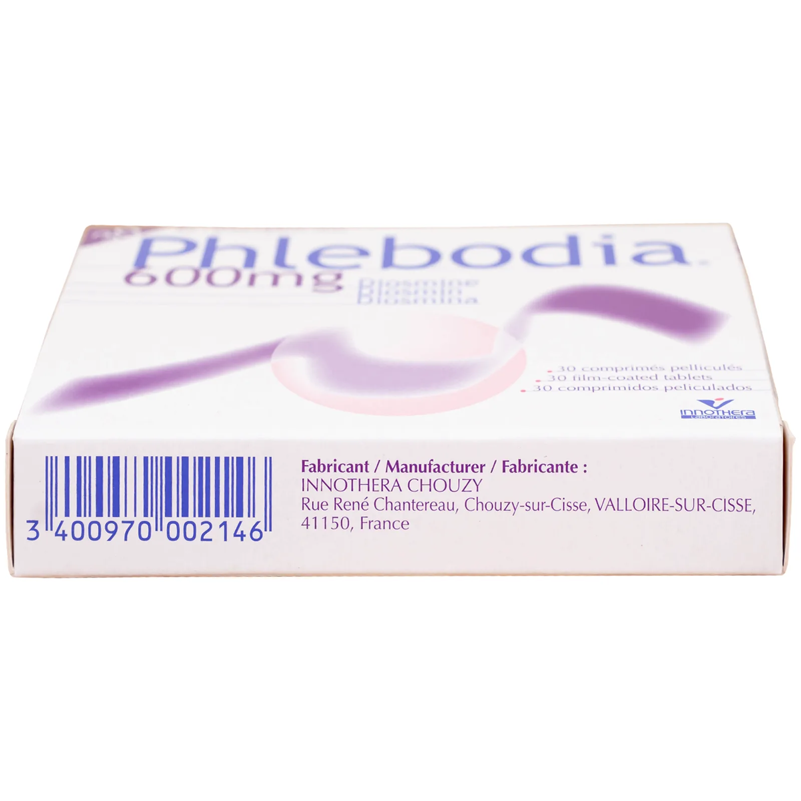 Hình ảnh Thuốc Phlebodia 600mg Innothera điều trị trĩ cấp tính, suy tuần hoàn (2 vỉ x 15 viên)