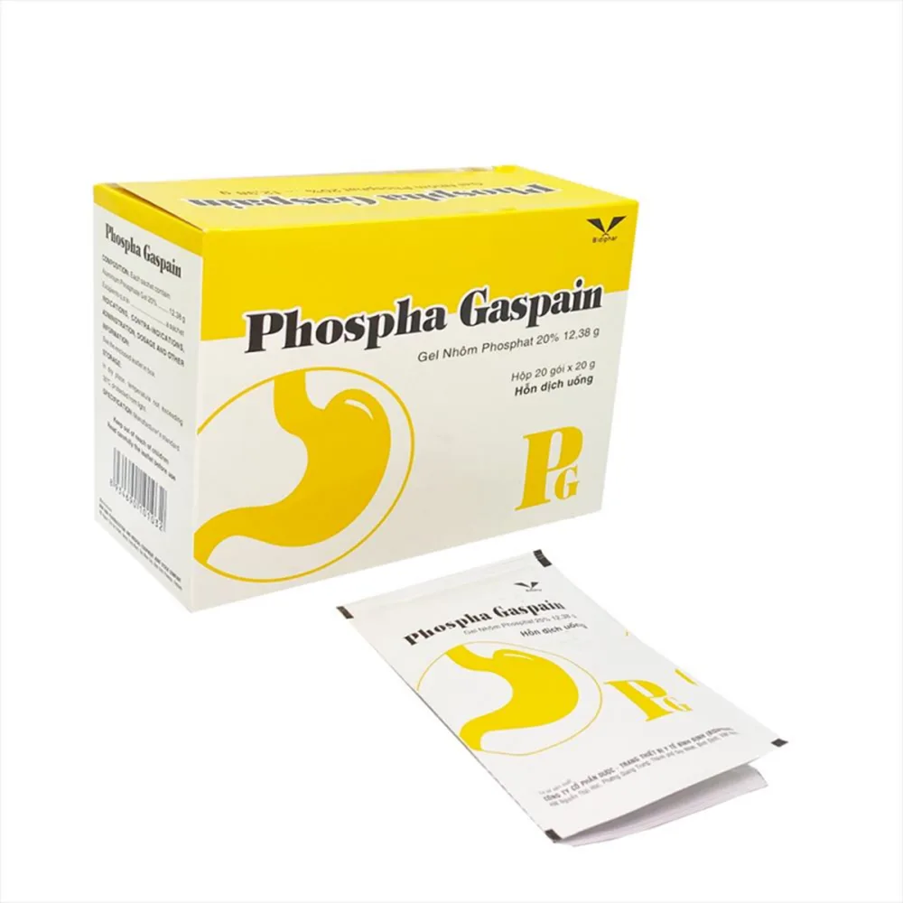 Hình ảnh Hỗn dịch uống Phospha Gaspain Bidiphar điều trị những bệnh lý về tiêu hóa (20 gói x 20g)
