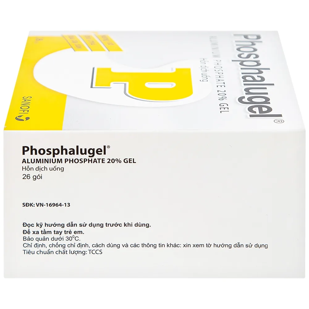 Hình ảnh Hỗn dịch uống Phosphalugel Sanofi giảm độ axit của dạ dày (26 gói x 20g)