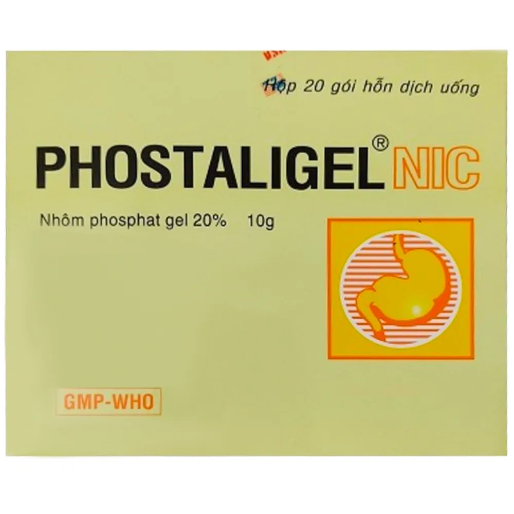 Hình ảnh Thuốc Phostaligel Nic Pharma điều trị viêm thực quản, viêm dạ dày cấp và mạn tính (20 góI)