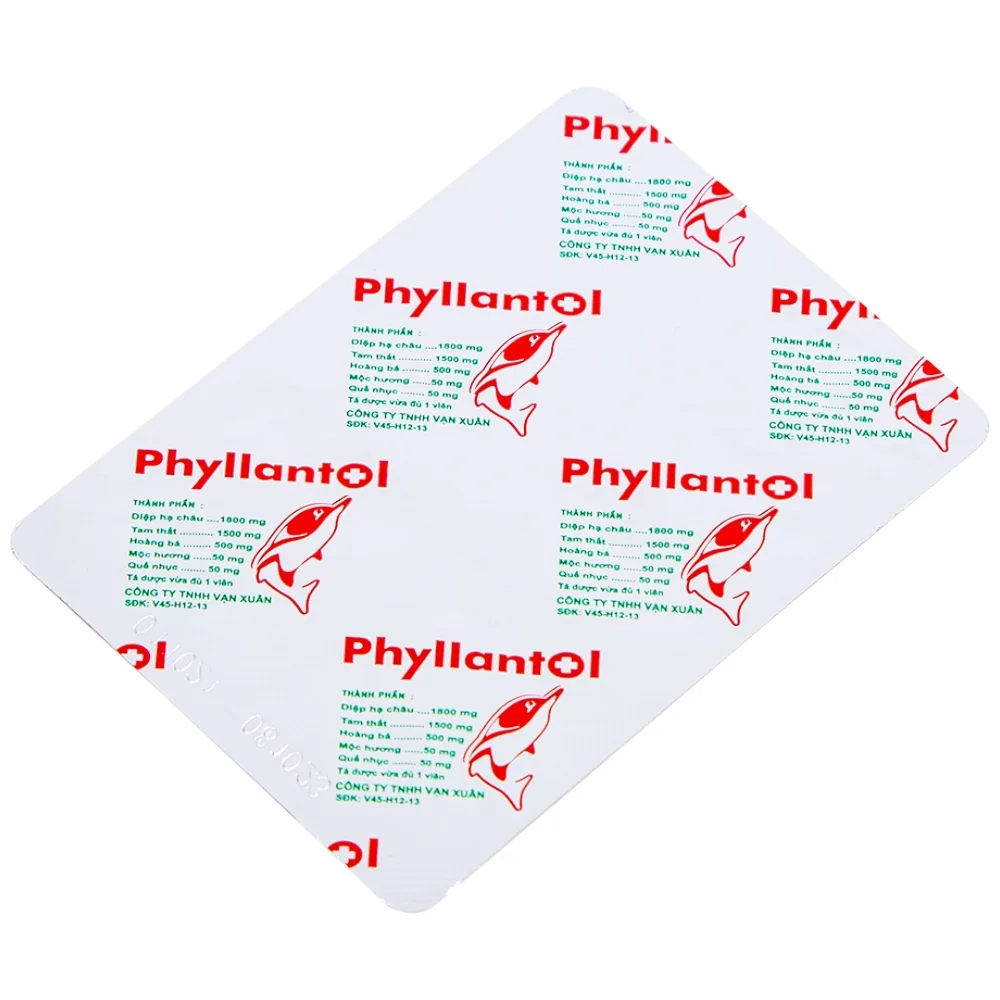 Hình ảnh Viên nang Phyllantol Vạn Xuân điều trị bệnh tiêu hóa, gan mật, mệt mỏi, ngực sườn đầy tức (10 vỉ x 10 viên) 