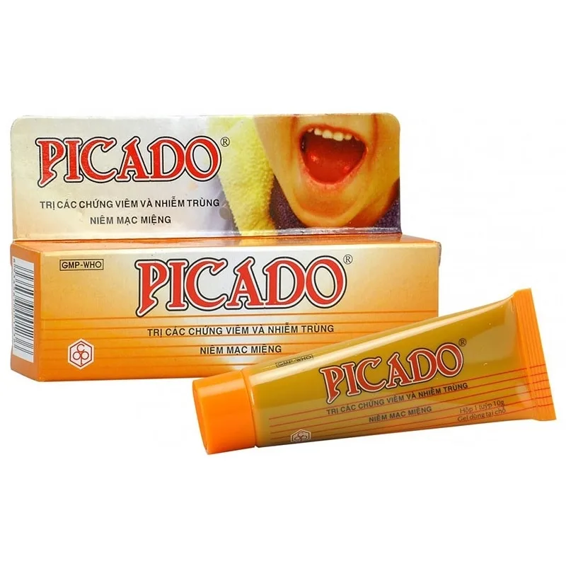 Hình ảnh Gel bôi da Picado OPC điều trị các chứng viêm và nhiễm trùng niêm mạc miệng (10g)