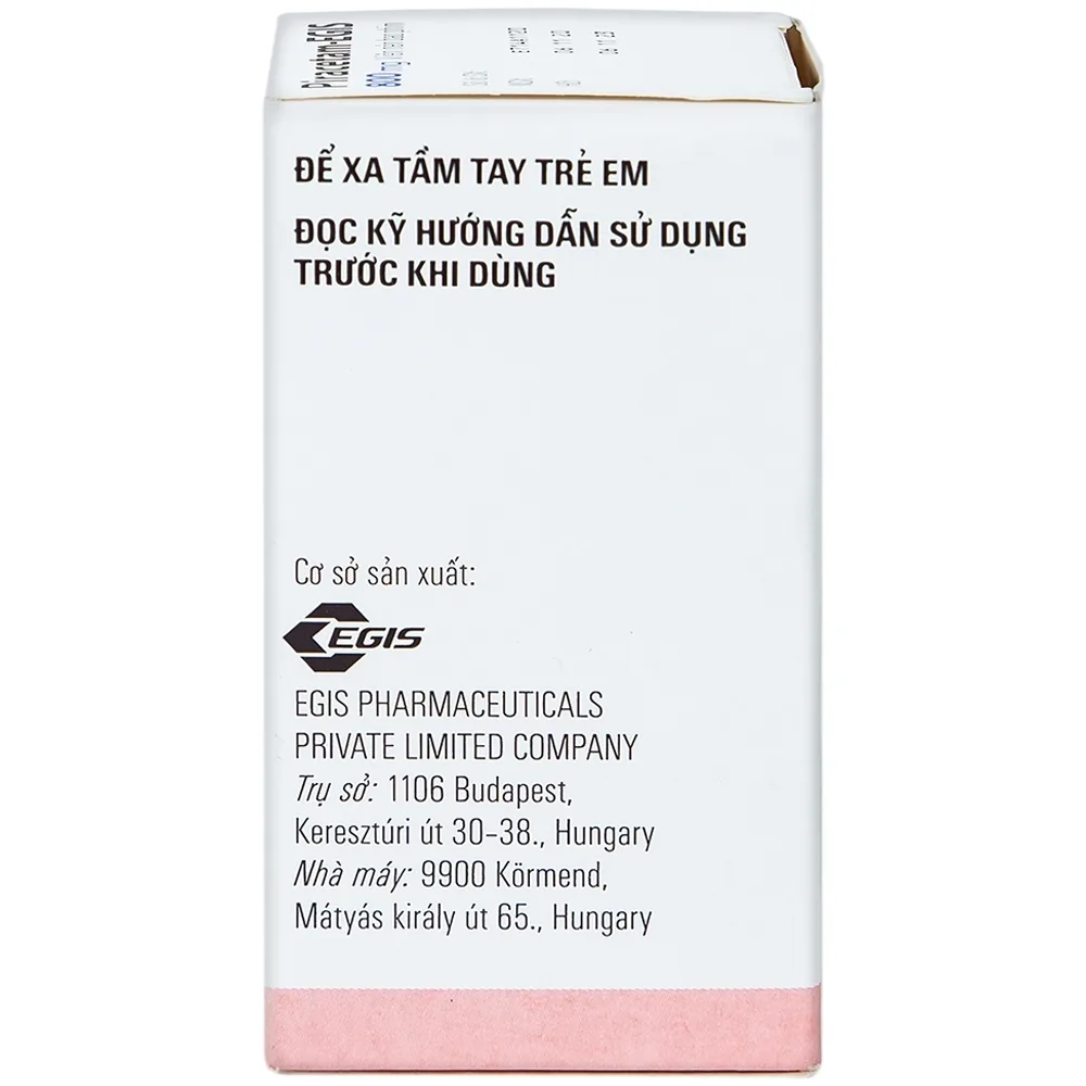 Hình ảnh Viên nén Piracetam - Egis 800mg điều trị các triệu chứng của hội chứng tâm thần thực thể (30 viên)