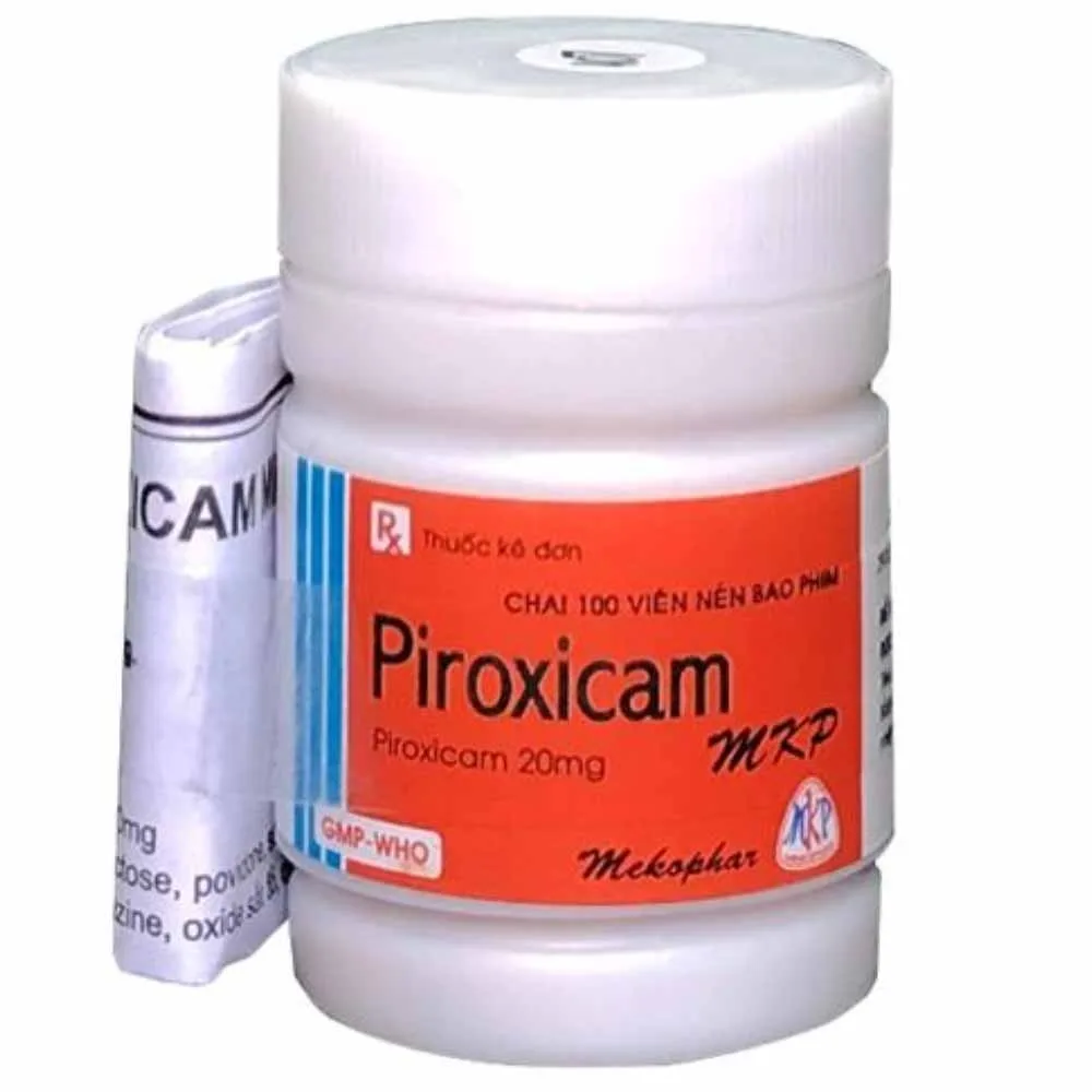 Hình ảnh Thuốc Piroxicam MKP 20mg Mekophar giảm triệu chứng viêm xương khớp (100 viên)