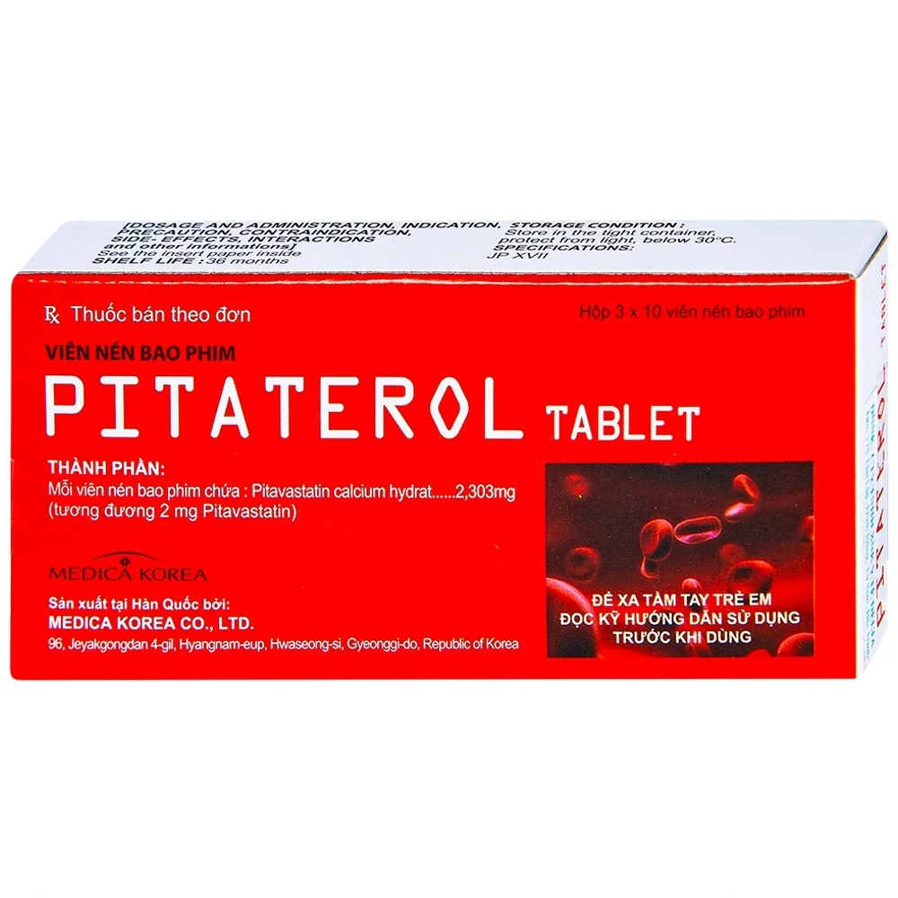 Hình ảnh Thuốc Pitaterol Tablet 2mg Medical Korea giảm cholesterol toàn phần (3 vỉ x 10 viên)
