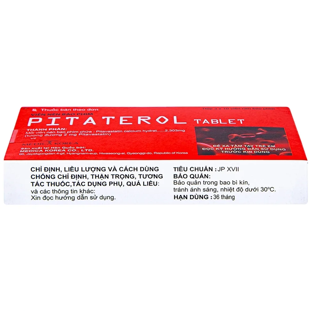 Hình ảnh Thuốc Pitaterol Tablet 2mg Medical Korea giảm cholesterol toàn phần (3 vỉ x 10 viên)