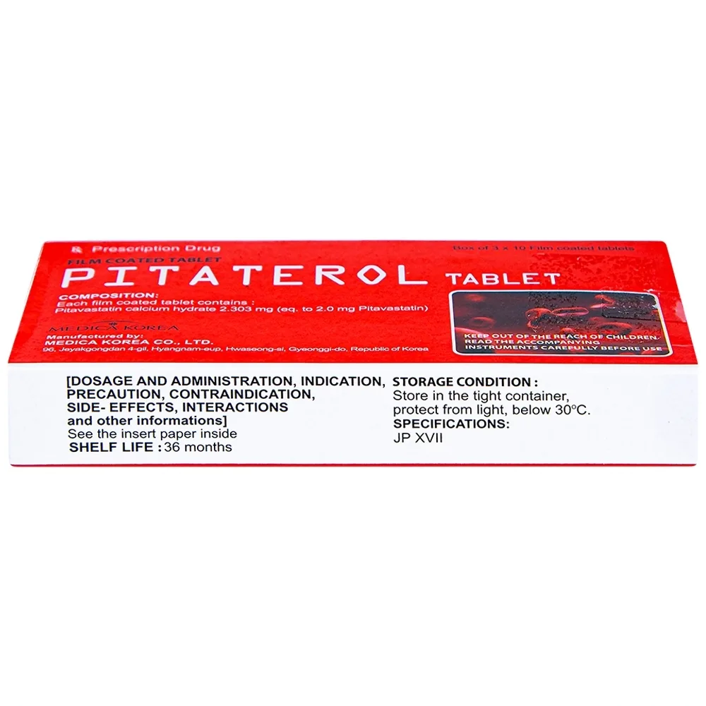 Hình ảnh Thuốc Pitaterol Tablet 2mg Medical Korea giảm cholesterol toàn phần (3 vỉ x 10 viên)