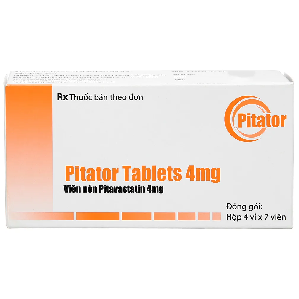 Hình ảnh Thuốc Pitator Tables 4mg Orient Pharma hỗ trợ điều trị rối loạn lipid máu (4 vỉ x 7 viên)