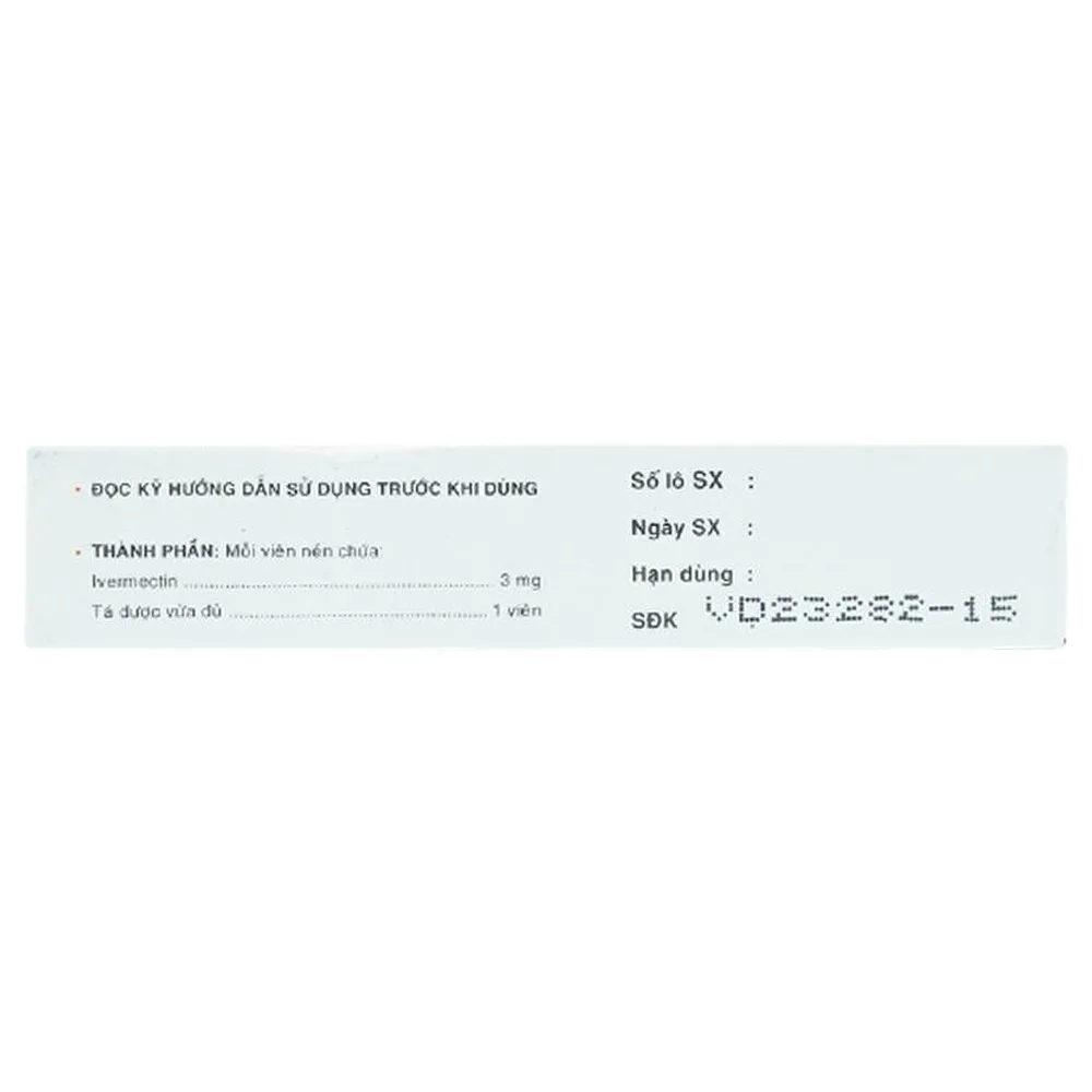 Hình ảnh Viên nén Pizar-3 DaViPharm điều trị các bệnh nhiễm trùng do ký sinh trùng, giun chỉ (1 vỉ x 4 viên)	