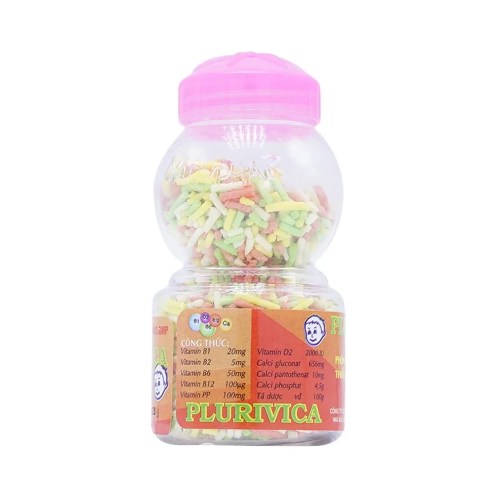 Hình ảnh Cốm Plurivica Nadyphar phòng ngừa và điều trị thiếu vitamin và calci (40g)