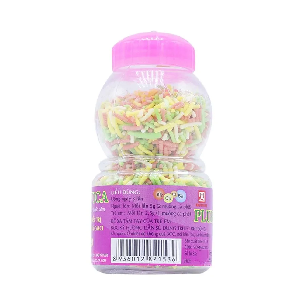 Hình ảnh Cốm Plurivica NadyPhar phòng ngừa, điều trị thiếu vitamin và canxi (80g) 