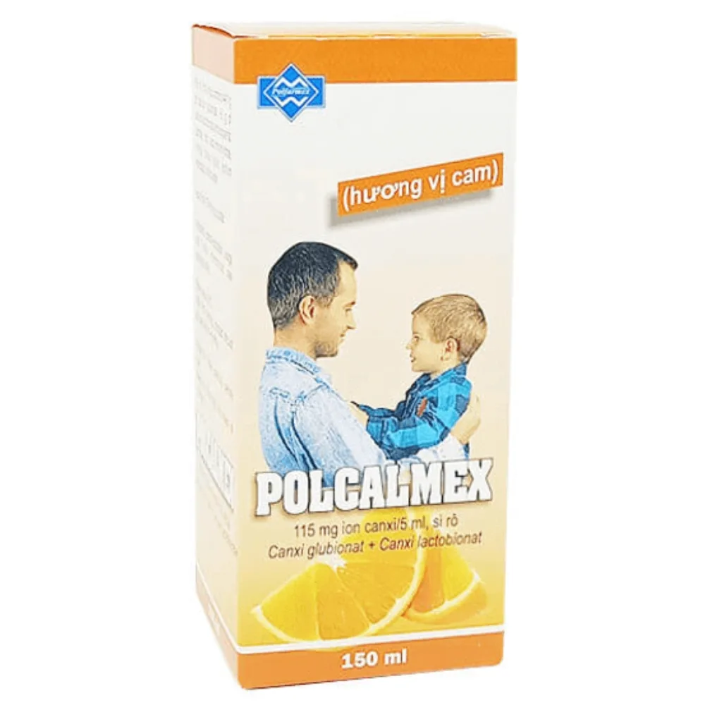 Hình ảnh Siro Polcalmex Polfarmex vị dâu - phòng và điều trị thiếu canxi (150ml)