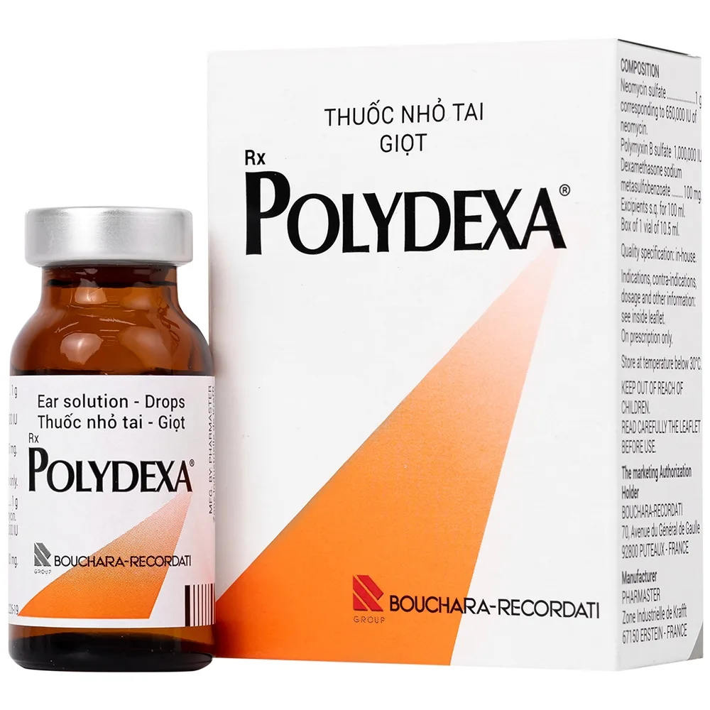 Hình ảnh Thuốc Polydexa Bouchara điều trị viêm tai ngoài (10.5ml)