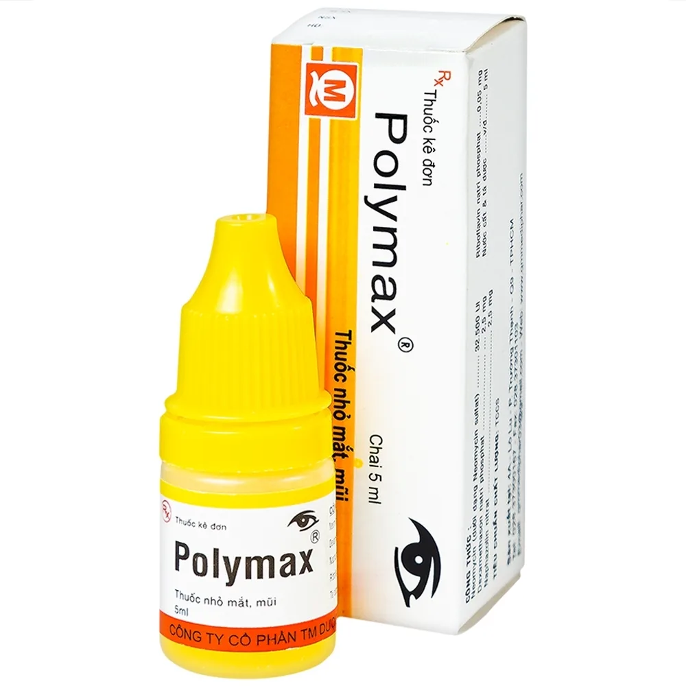 Hình ảnh Thuốc nhỏ mắt Polymax 5ml Medipharco dùng để kháng viêm, kháng dị ứng