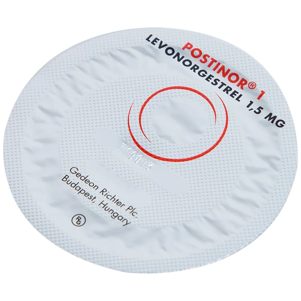 Hình ảnh Thuốc Postinor 1 Gedeon dùng tránh thai khẩn cấp trong vòng 72 giờ sau giao hợp (1 viên)