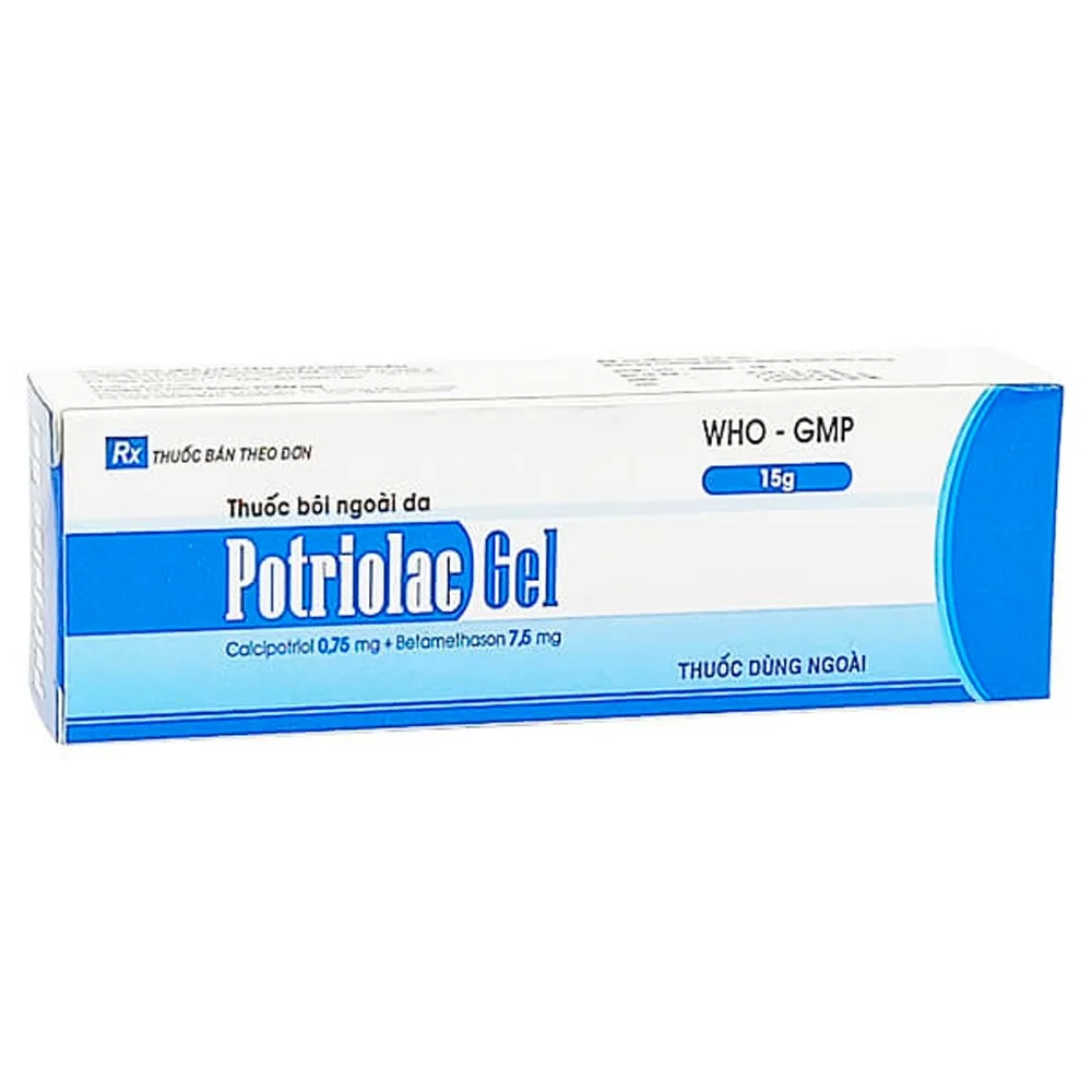 Hình ảnh Gel bôi da Potriolac 15g TW2 điều trị tại chỗ bệnh vảy vùng da đầu