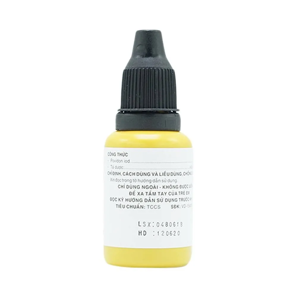 Hình ảnh Dung dịch sát khuẩn Povidine 10% Pharmedic ngăn ngừa nhiễm khuẩn ở vết cắt, vết trầy (20ml)