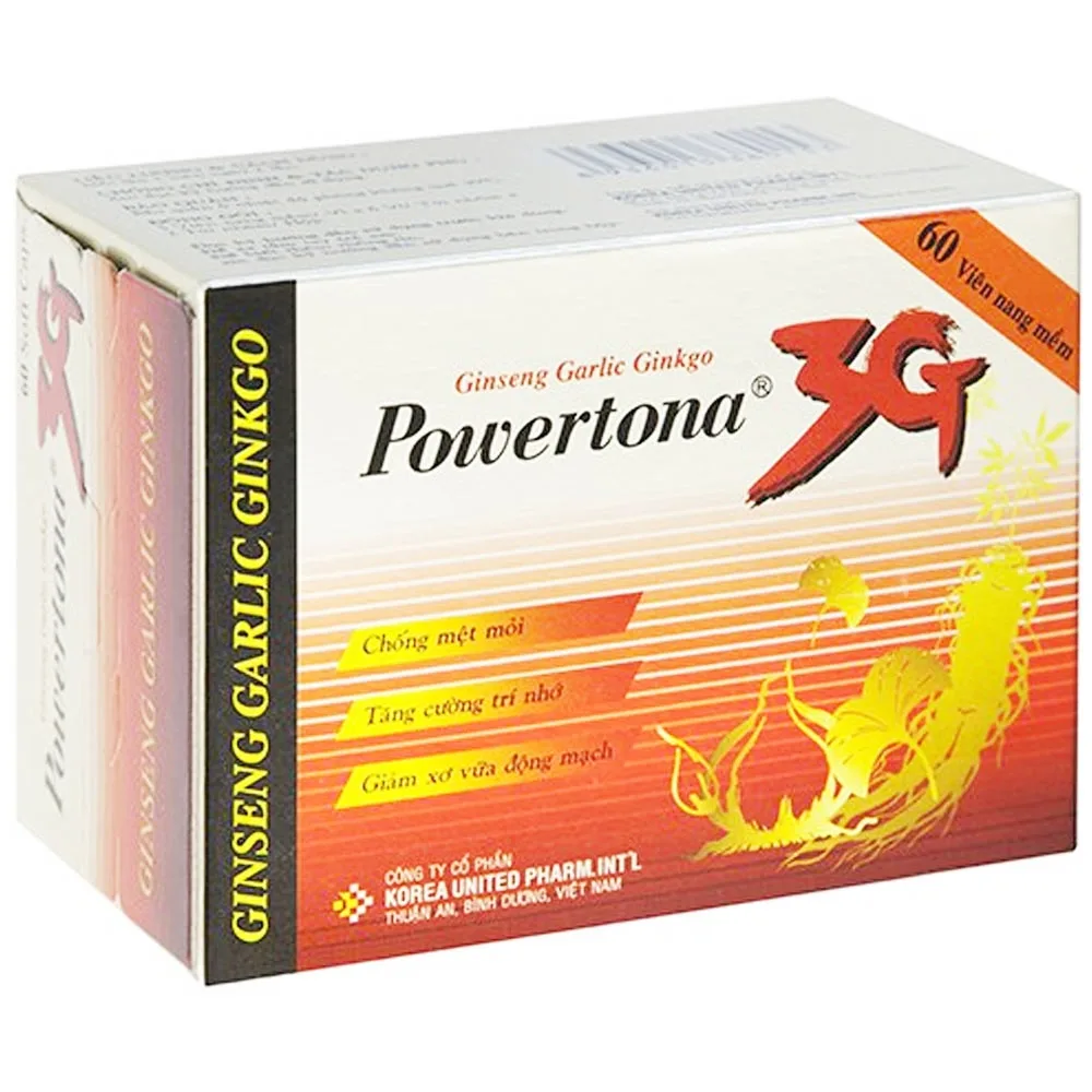 Hình ảnh Thuốc Powertona 3g United hỗ trợ điều trị mất trí nhớ ngắn hạn, suy giảm tâm thần (12 vỉ x 5 viên)