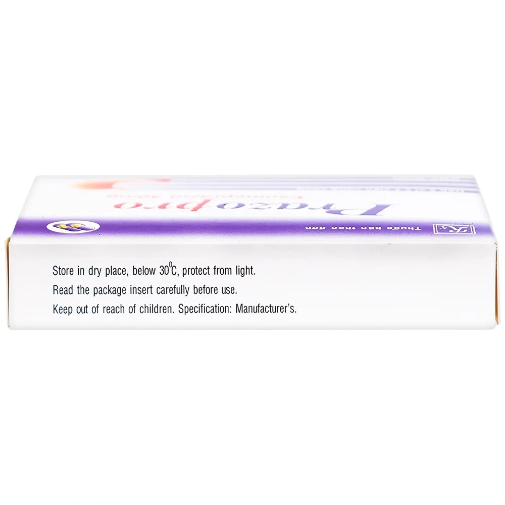 Hình ảnh Thuốc Prazopro 40 TV.Pharm điều trị loét dạ dày - tá tràng lành tính (2 vỉ x 7 viên)