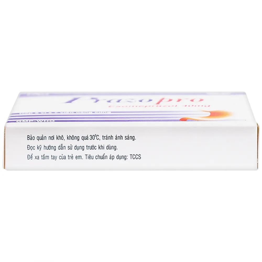Hình ảnh Thuốc Prazopro 40 TV.Pharm điều trị loét dạ dày - tá tràng lành tính (2 vỉ x 7 viên)